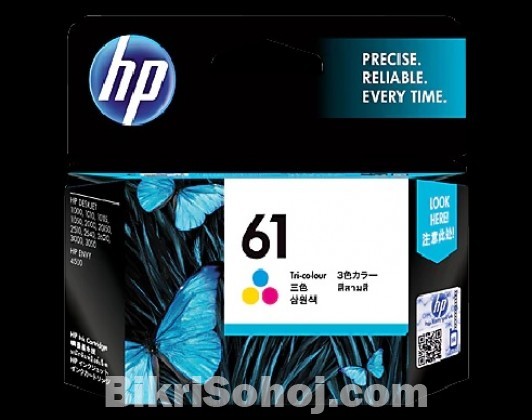 HP 61 Tri-color Original Ink Cartridge (CH562WA)